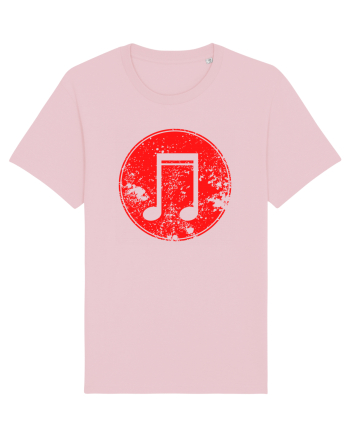 Retro Music Note Cotton Pink
