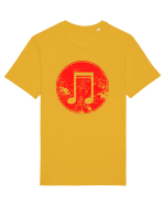 Retro Music Note Tricou mânecă scurtă Unisex Rocker