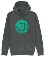 Retro Music Note Hanorac cu fermoar Unisex Connector