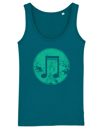 Retro Music Note Ocean Depth