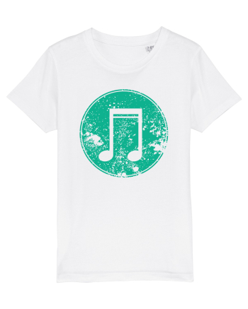 Retro Music Note White