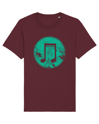 Retro Music Note Burgundy