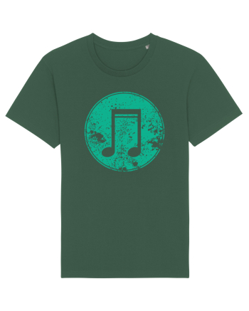 Retro Music Note Bottle Green