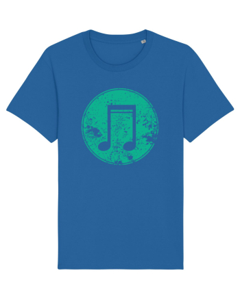 Retro Music Note Royal Blue