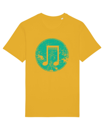 Retro Music Note Spectra Yellow