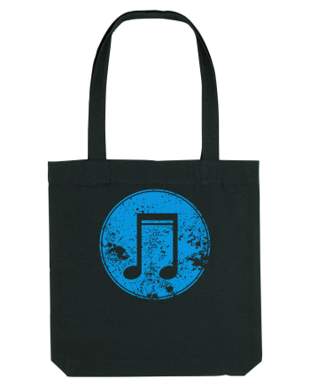 Retro Music Note Black