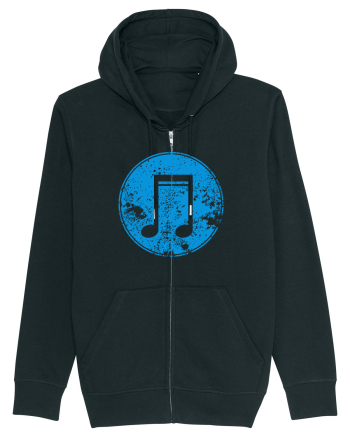 Retro Music Note Black