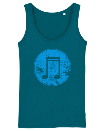 Retro Music Note Ocean Depth