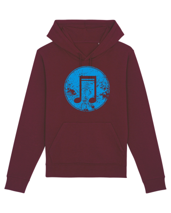 Retro Music Note Burgundy