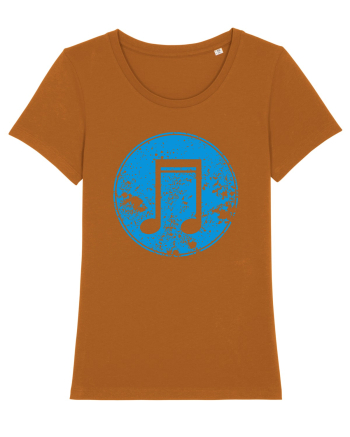 Retro Music Note Roasted Orange