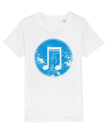Retro Music Note White