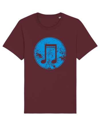 Retro Music Note Burgundy