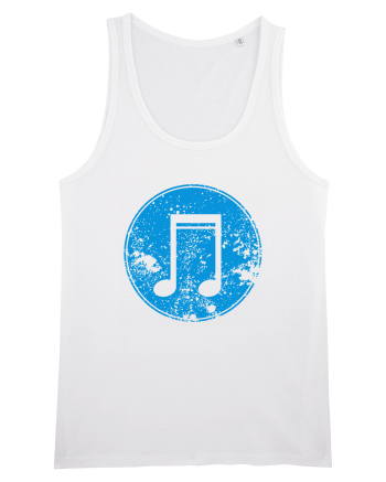 Retro Music Note White