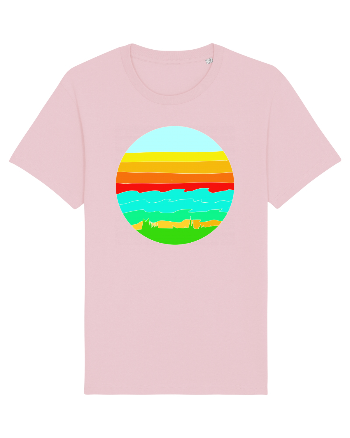 Tricou mânecă scurtă Unisex Rocker Cotton Pink