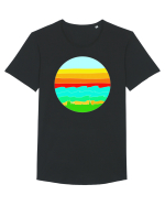 Summer Tricou mânecă scurtă guler larg Bărbat Skater