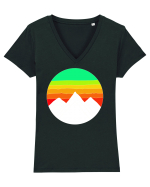 Munti Tricou mânecă scurtă guler V Damă Evoker