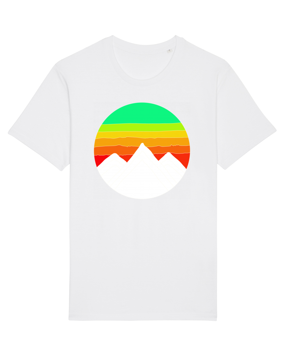 Tricou mânecă scurtă Unisex Rocker White