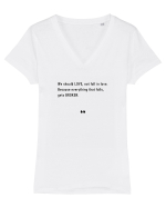 LOVE BROKEN Tricou mânecă scurtă guler V Damă Evoker