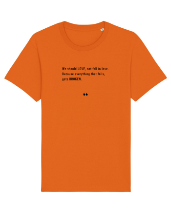 LOVE BROKEN Bright Orange