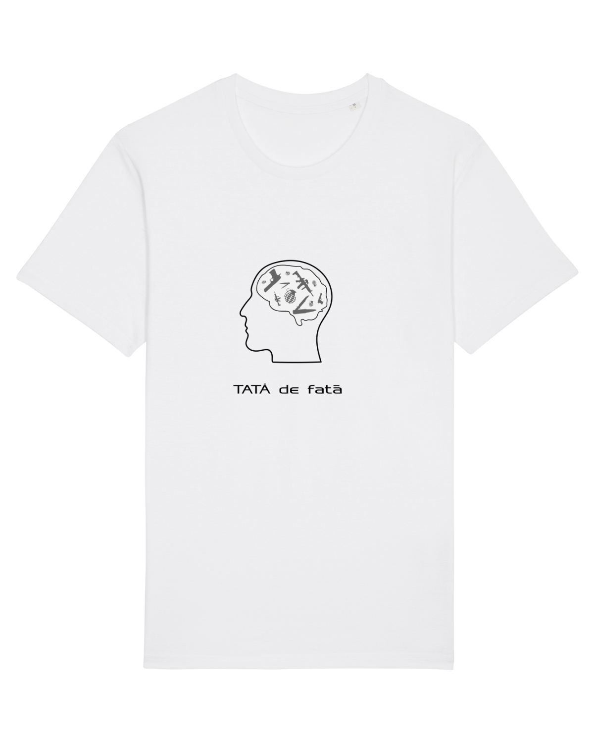 Tricou mânecă scurtă Unisex Rocker White