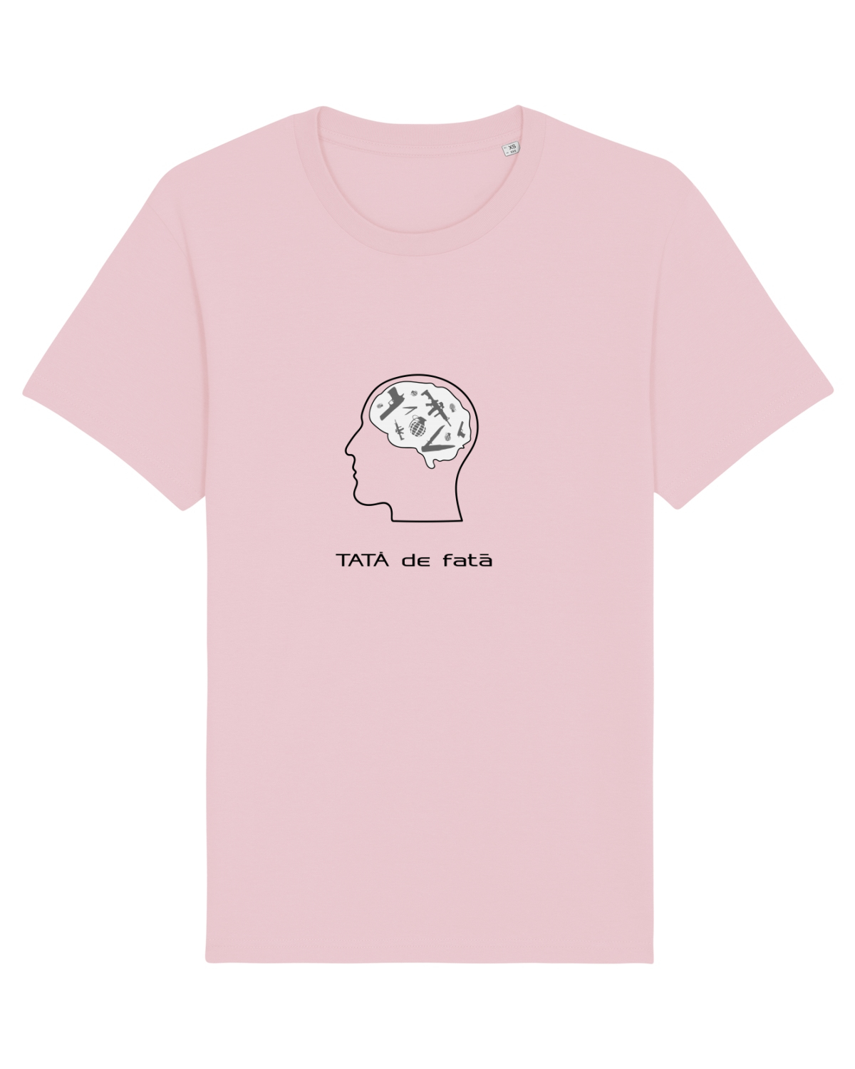 Tricou mânecă scurtă Unisex Rocker Cotton Pink