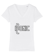 Iconic Tricou mânecă scurtă guler V Damă Evoker