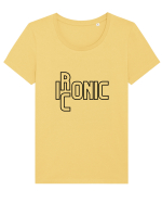 Iconic Tricou mânecă scurtă guler larg fitted Damă Expresser