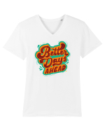 Better Days Ahead Tricou mânecă scurtă guler V Bărbat Presenter