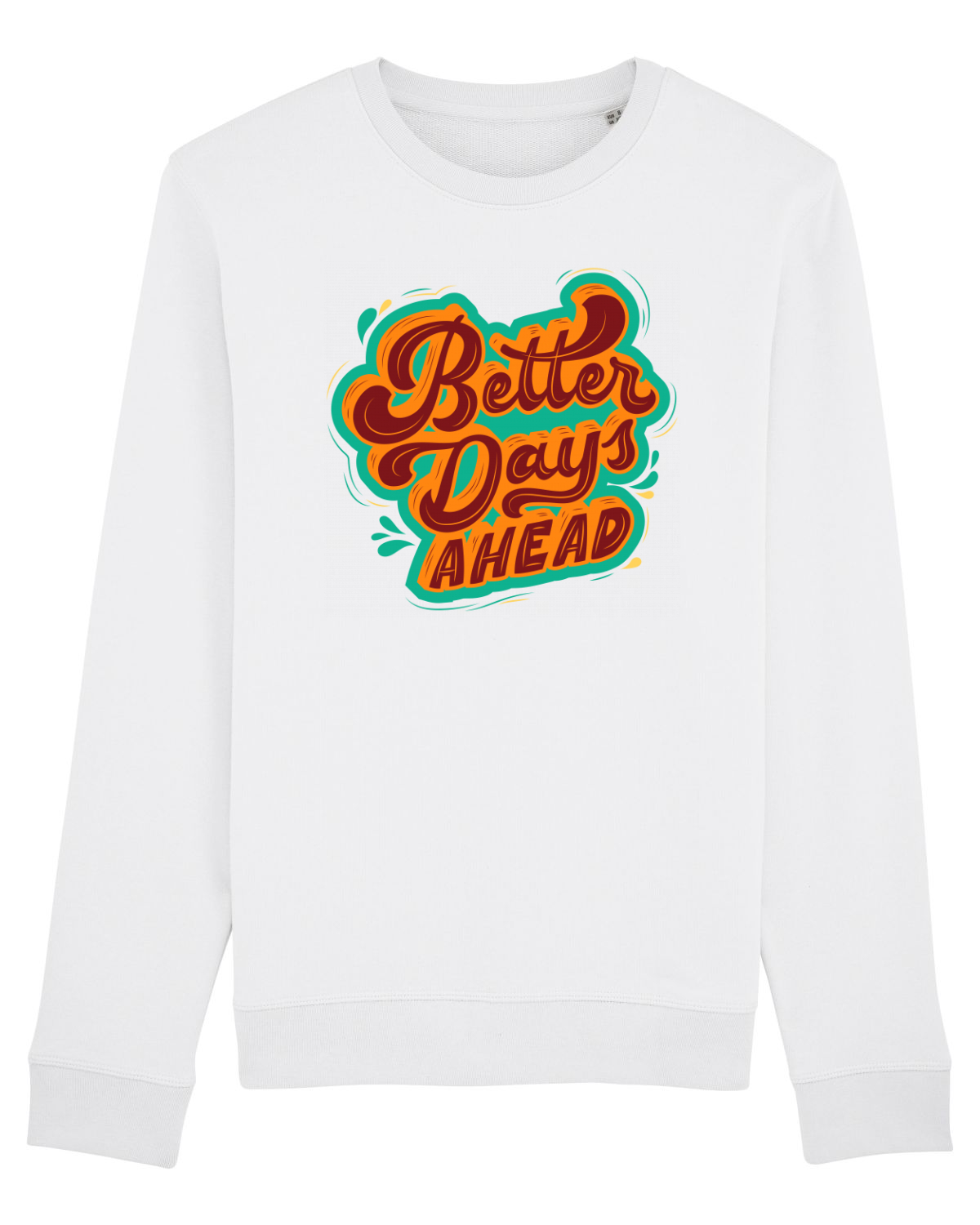 Bluză mânecă lungă Unisex Rise White