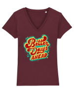 Better Days Ahead Tricou mânecă scurtă guler V Damă Evoker