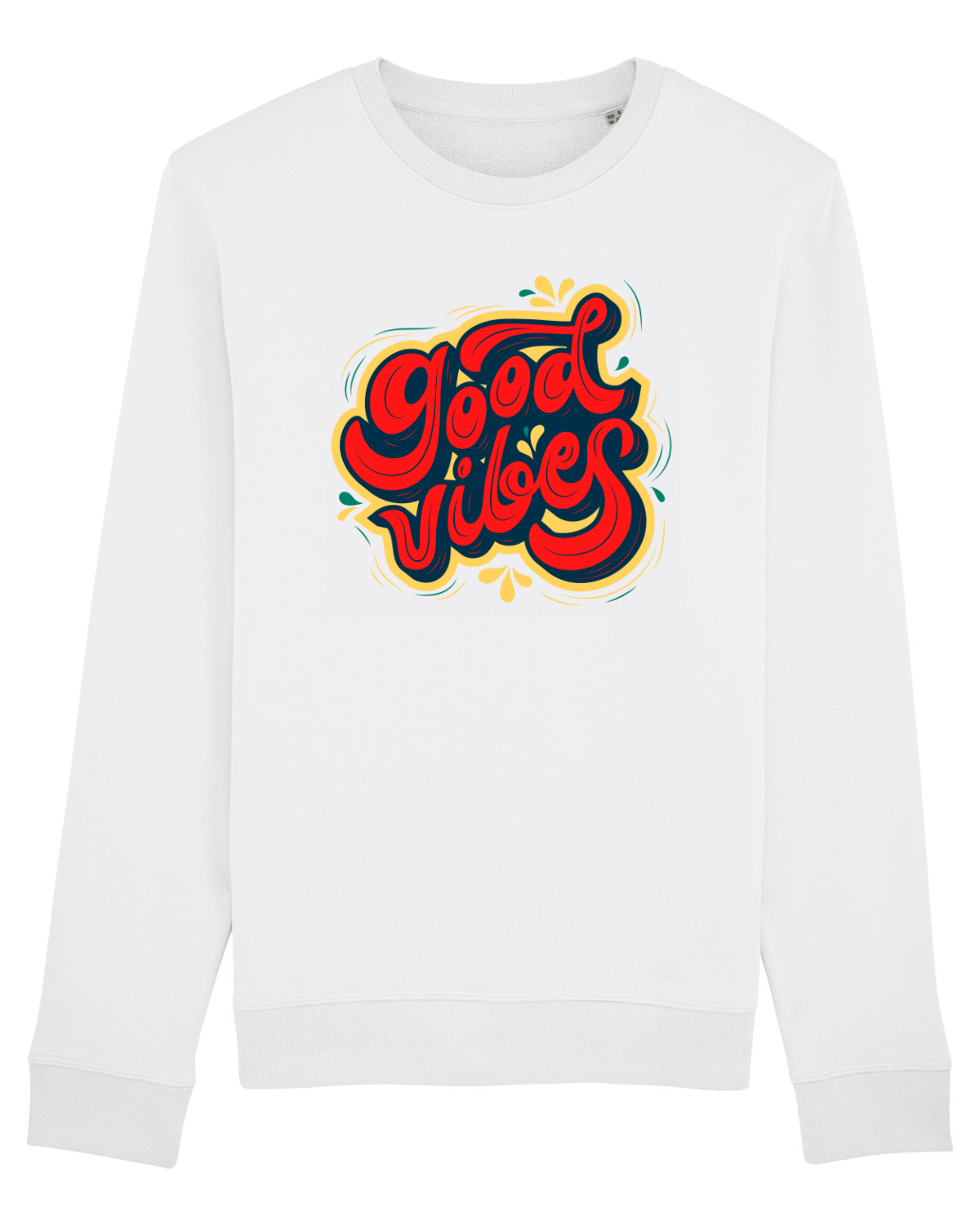 Bluză mânecă lungă Unisex Rise White