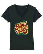 Good Vibes Tricou mânecă scurtă guler V Damă Evoker