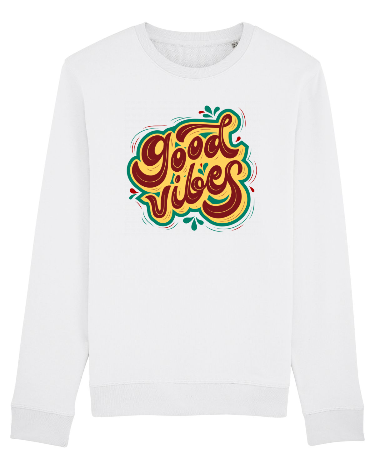 Bluză mânecă lungă Unisex Rise White
