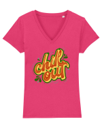 Chill Out Tricou mânecă scurtă guler V Damă Evoker