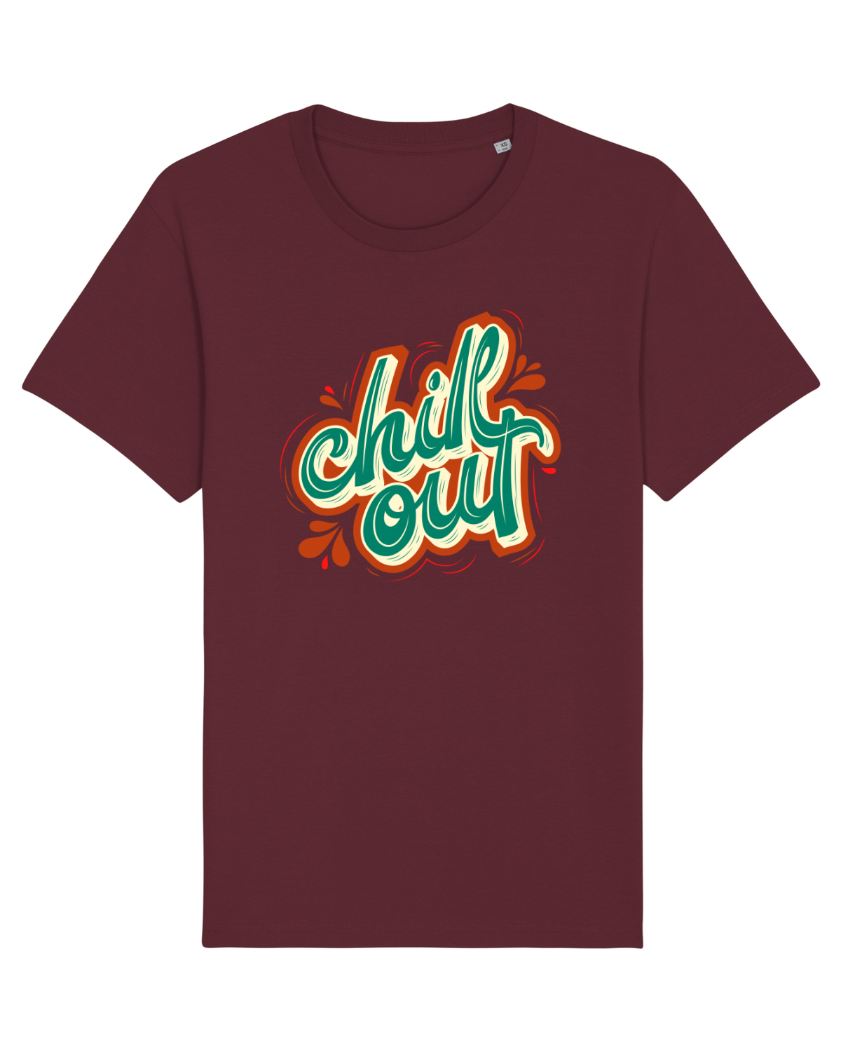 Tricou mânecă scurtă Unisex Rocker Burgundy