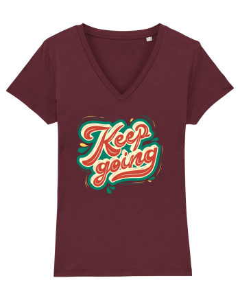 Keep Going Burgundy