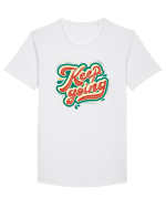 Keep Going Tricou mânecă scurtă guler larg Bărbat Skater