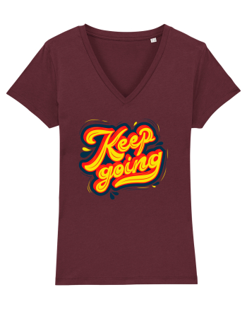 Keep Going Burgundy