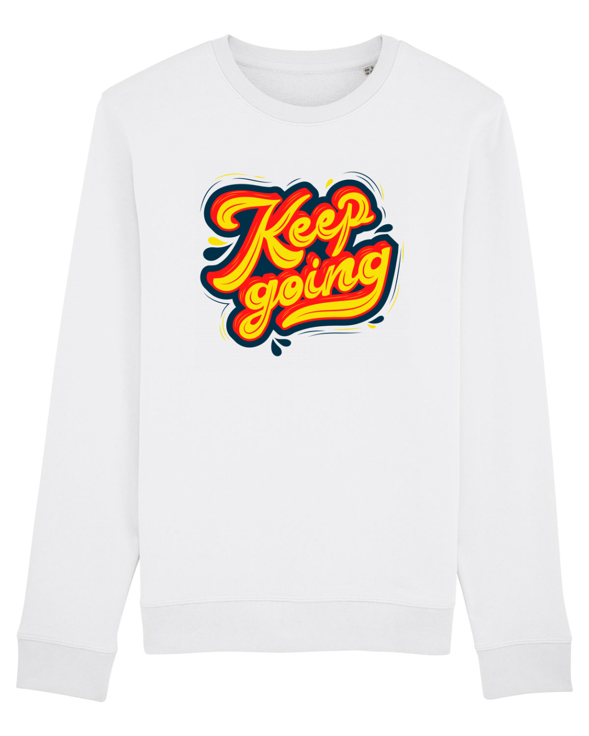 Bluză mânecă lungă Unisex Rise White