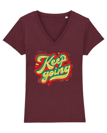Keep Going Burgundy