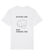 Kicking ass not kissing ass Tricou mânecă scurtă Unisex Rocker