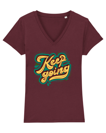 Keep Going Burgundy