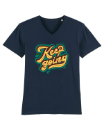 Keep Going Tricou mânecă scurtă guler V Bărbat Presenter