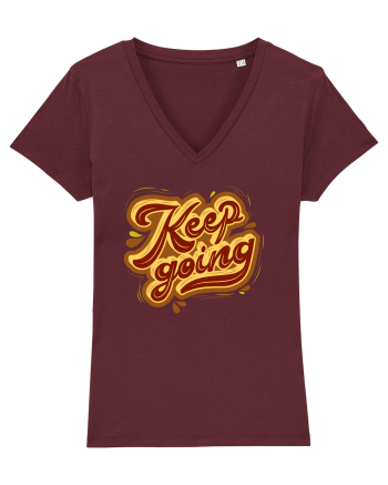 Keep Going Burgundy