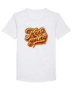 Keep Going Tricou mânecă scurtă guler larg Bărbat Skater