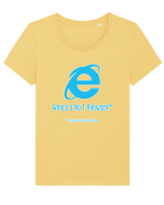 Internet Explorer - World No 1 Browser Tricou mânecă scurtă guler larg fitted Damă Expresser