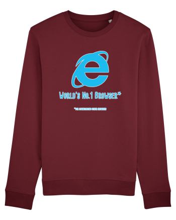 Internet Explorer - World No 1 Browser Burgundy