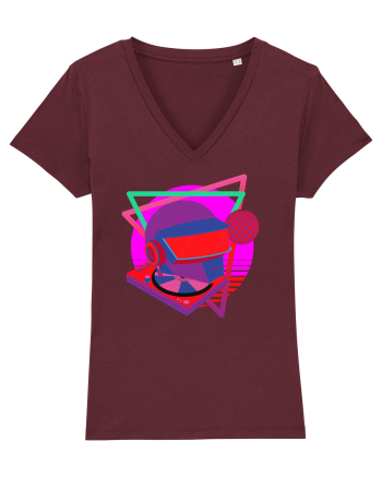 80'S Cyberpunk Dj Burgundy