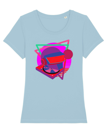 80'S Cyberpunk Dj Sky Blue