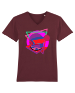 80'S Cyberpunk Dj Tricou mânecă scurtă guler V Bărbat Presenter
